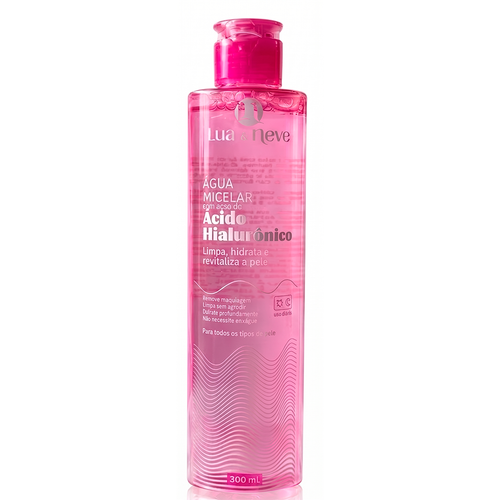 ÁGUA MICELAR ÁCIDO HIALURÔNICO 300ML – LUA & NEVE COSMÉTICOS