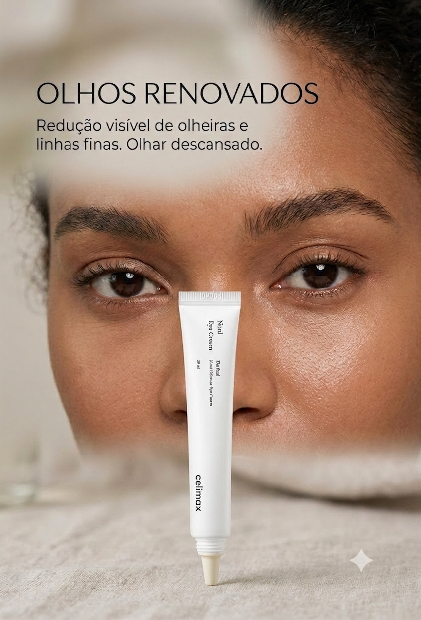 CELIMAX NONI ULTIMATE EYE CREAM ORIGINAL COREANO – CLAREADOR DE OLHEIRAS E ANTISSINAIS