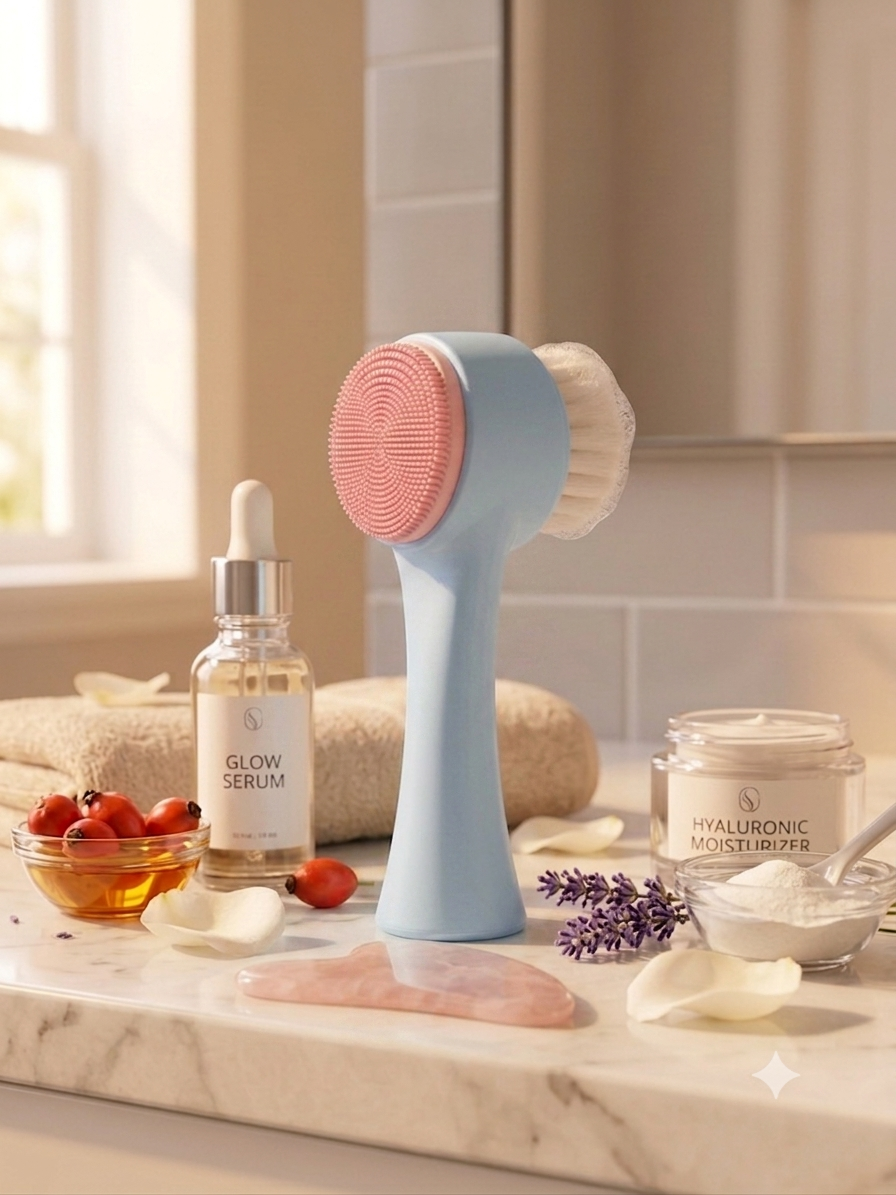 ESCOVINHAS DE HIGIENIZAÇÃO FACIAL 2 EM 1