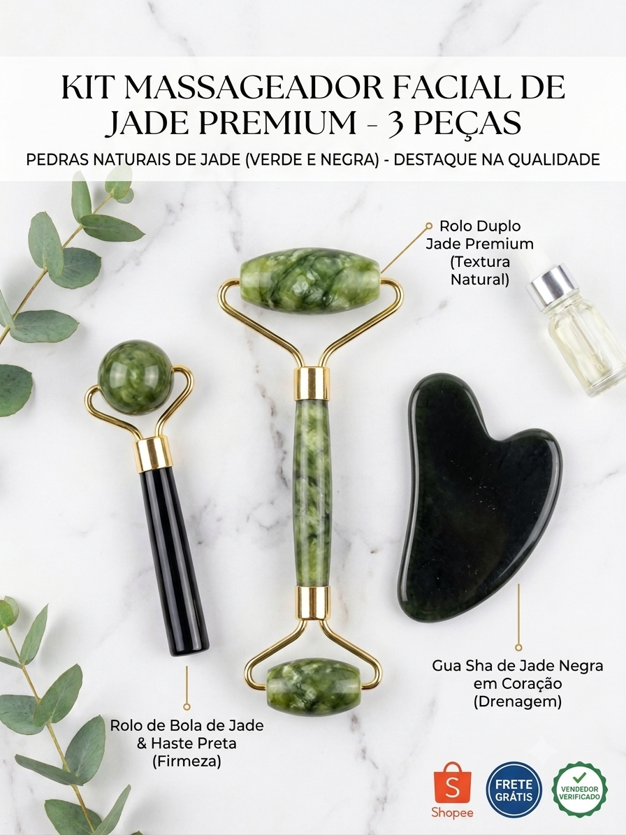 Kit ROLO DE PEDRA JADE ORIGINAL