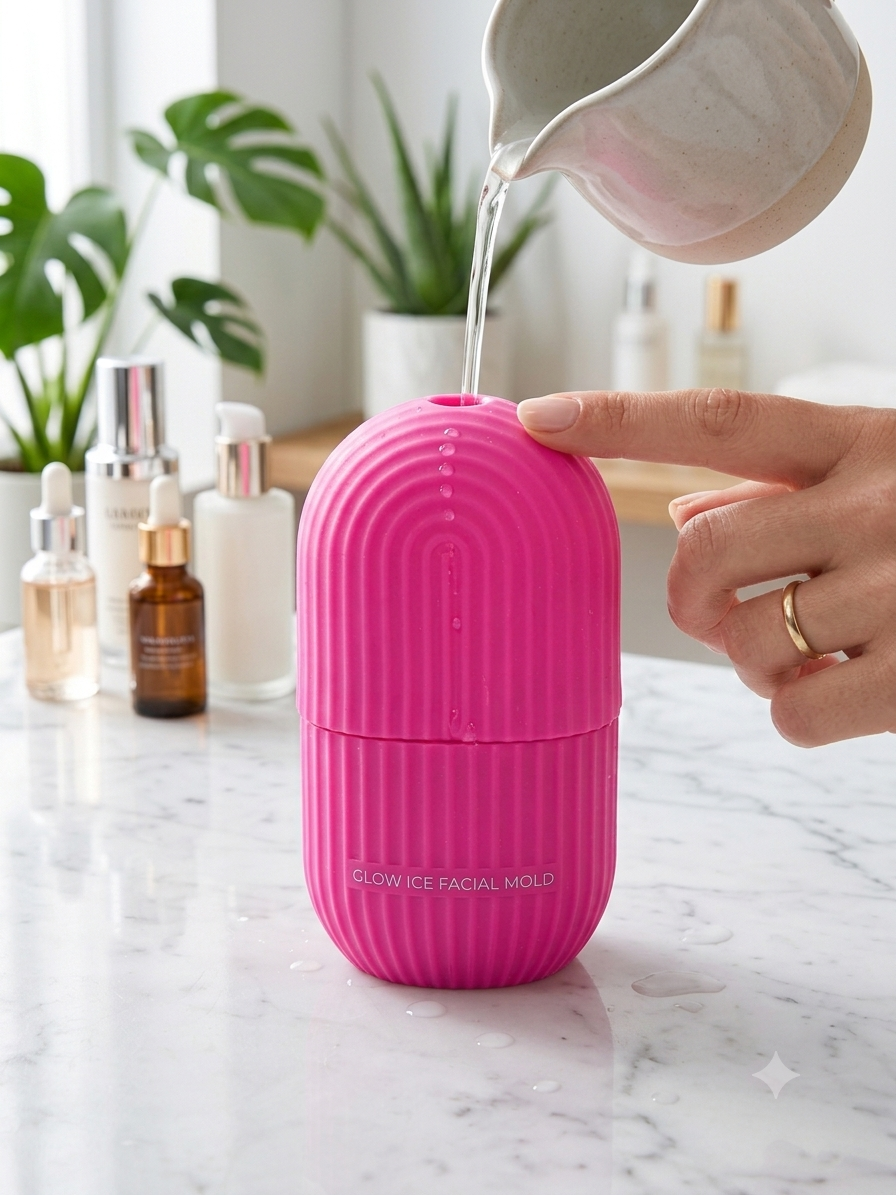 Rolo Facial de Silicone para Reduzir Inchaço e Bolsas