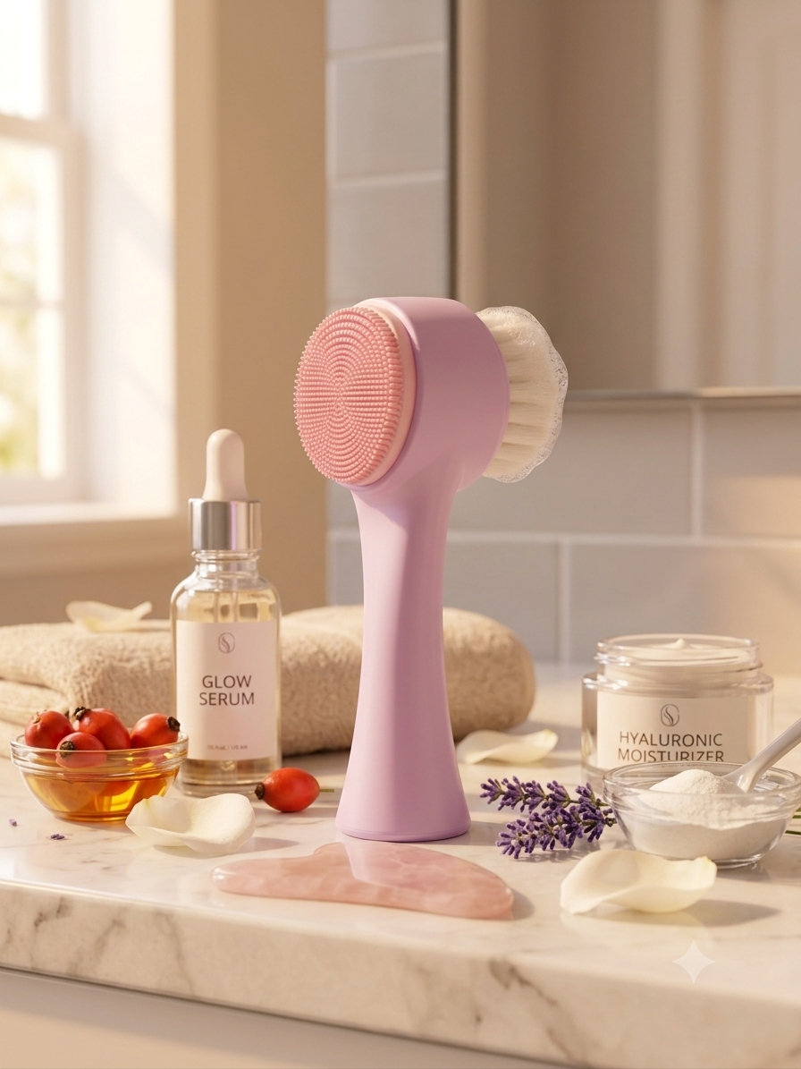 ESCOVINHAS DE HIGIENIZAÇÃO FACIAL 2 EM 1