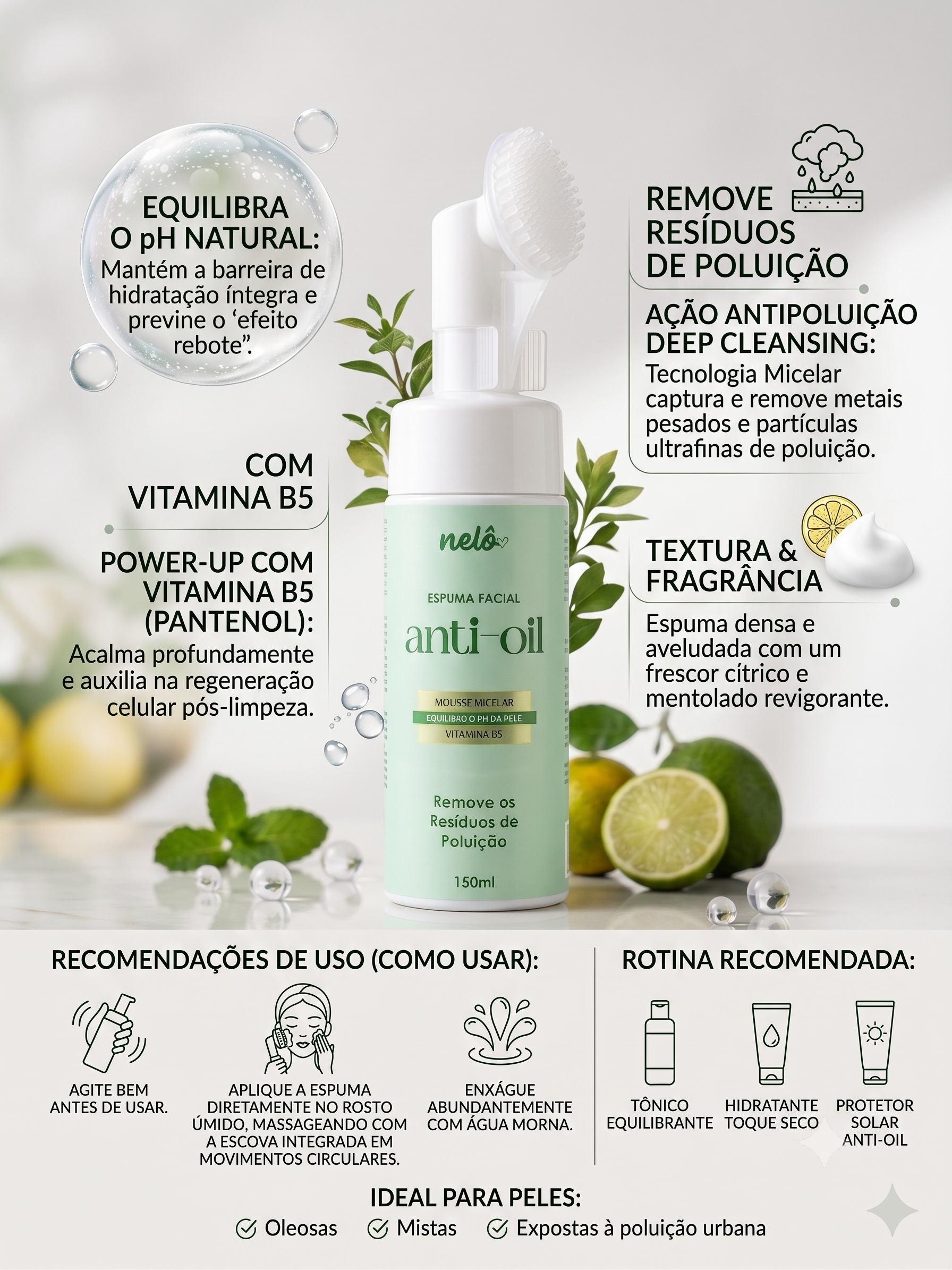 MOUSSE MICELAR ANTI-OIL 150ML