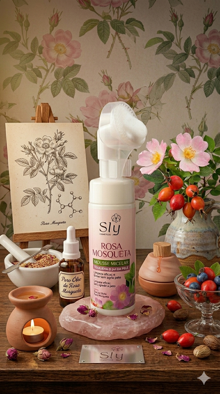 MOUSSE MICELAR ROSA MOSQUETA 150ML – SLY COSMÉTICOS