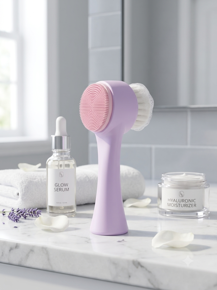 ESCOVINHAS DE HIGIENIZAÇÃO FACIAL 2 EM 1