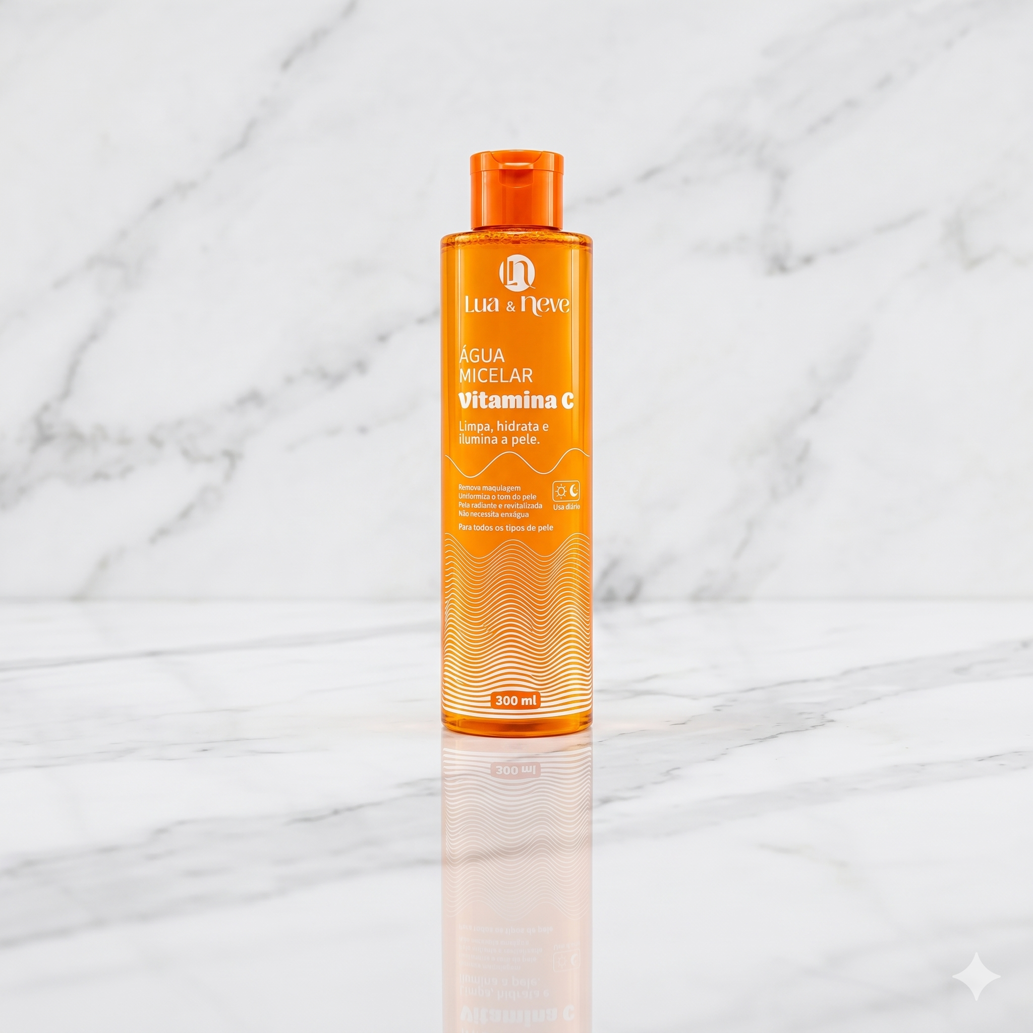 ÁGUA MICELAR VITAMINA C 300ML – LUA & NEVE COSMÉTICOS