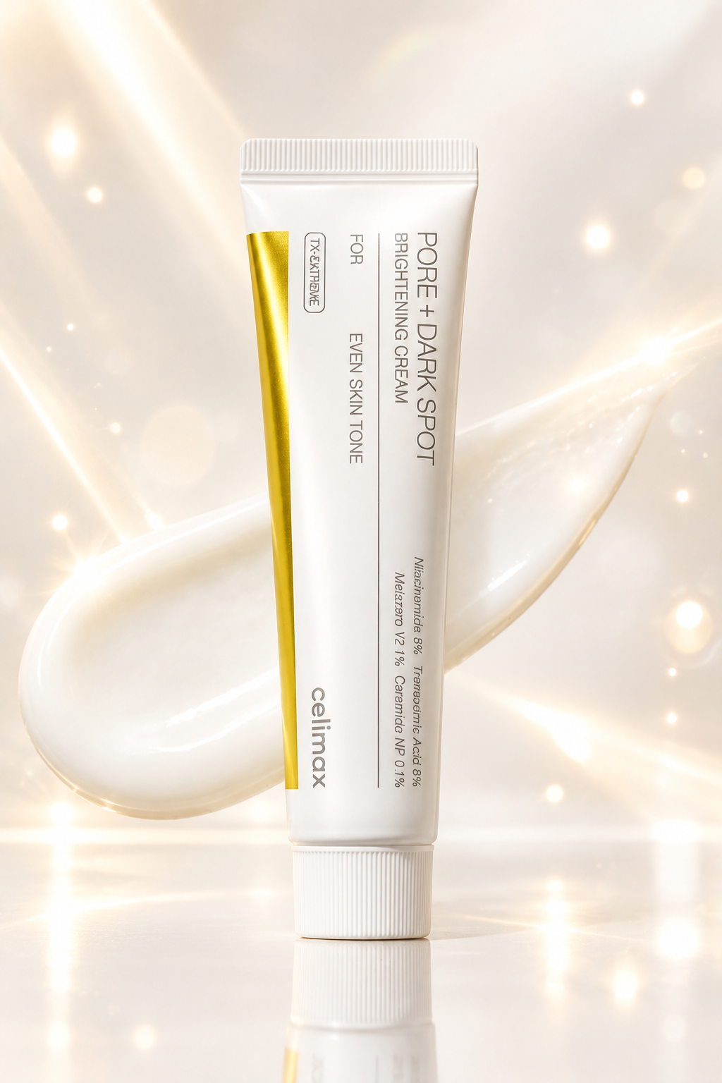 Creme Facial Clareador Celimax com Niacinamida, Uniformiza o Tom e Clarea Manchas, Original Coreano