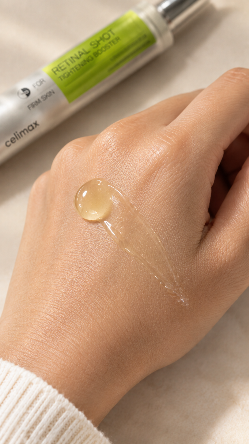 Celimax Retinal Shot Tightening Booster, Firmeza e Renovação com Retinal 0.1%, Original Coreano